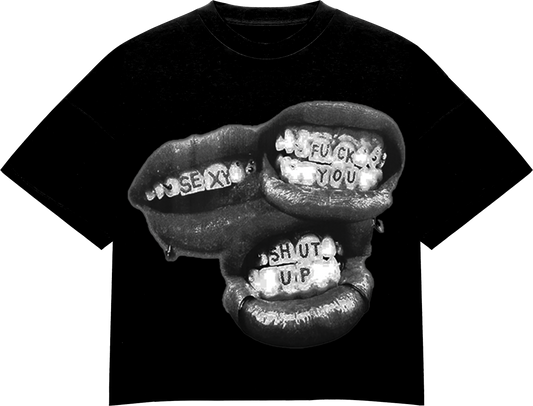 SHUT UP TEE BLACK