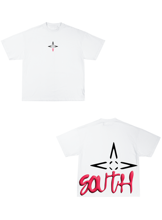 SOUTHERN WHITE/BLACK TEE