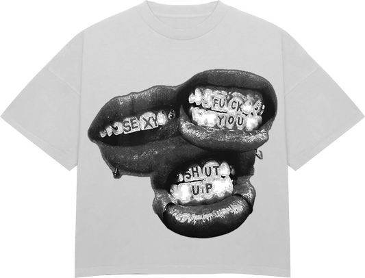 SHUT UP TEE WHITE